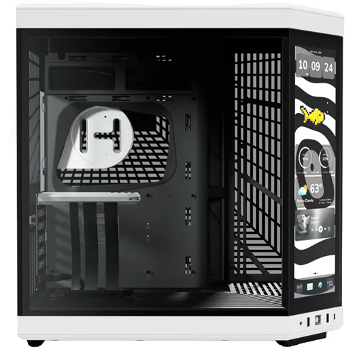 HYTE Y70 Touch Infinite Mid Tower Gaming Case - Black/White 